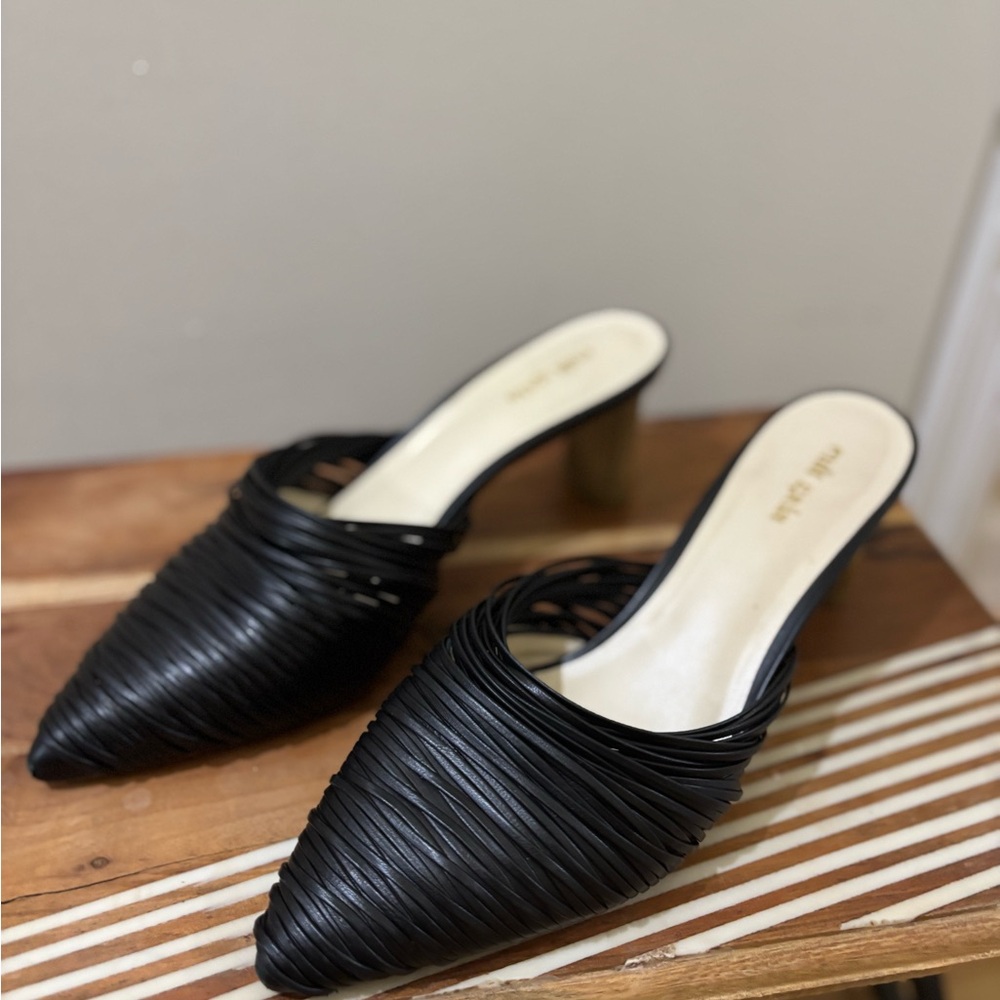 Cult Gaia Sage Leather Sandals